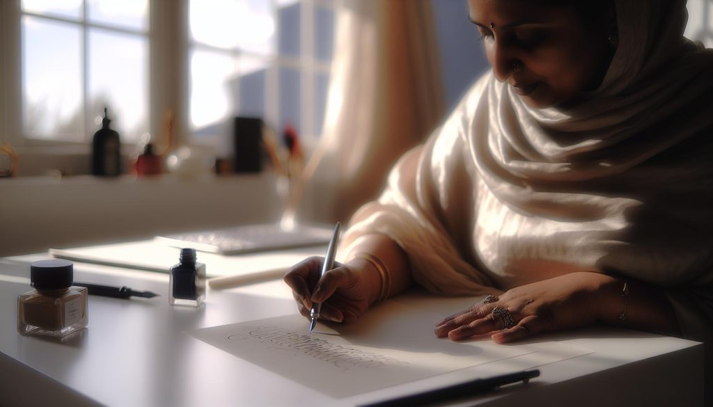 How to Do Faux Calligraphy with a Pen: Gorgeous Lettering Trick