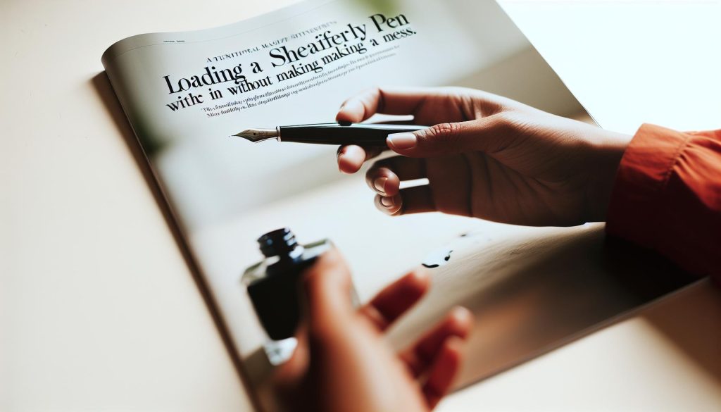 How to Load Sheaffer Calligraphy Pen: Fill Without the Mess