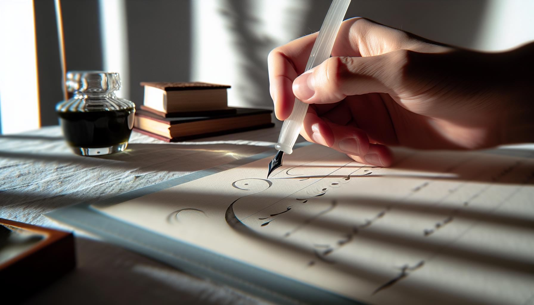 Achieving Fluidity: Writing with a Glass Pen