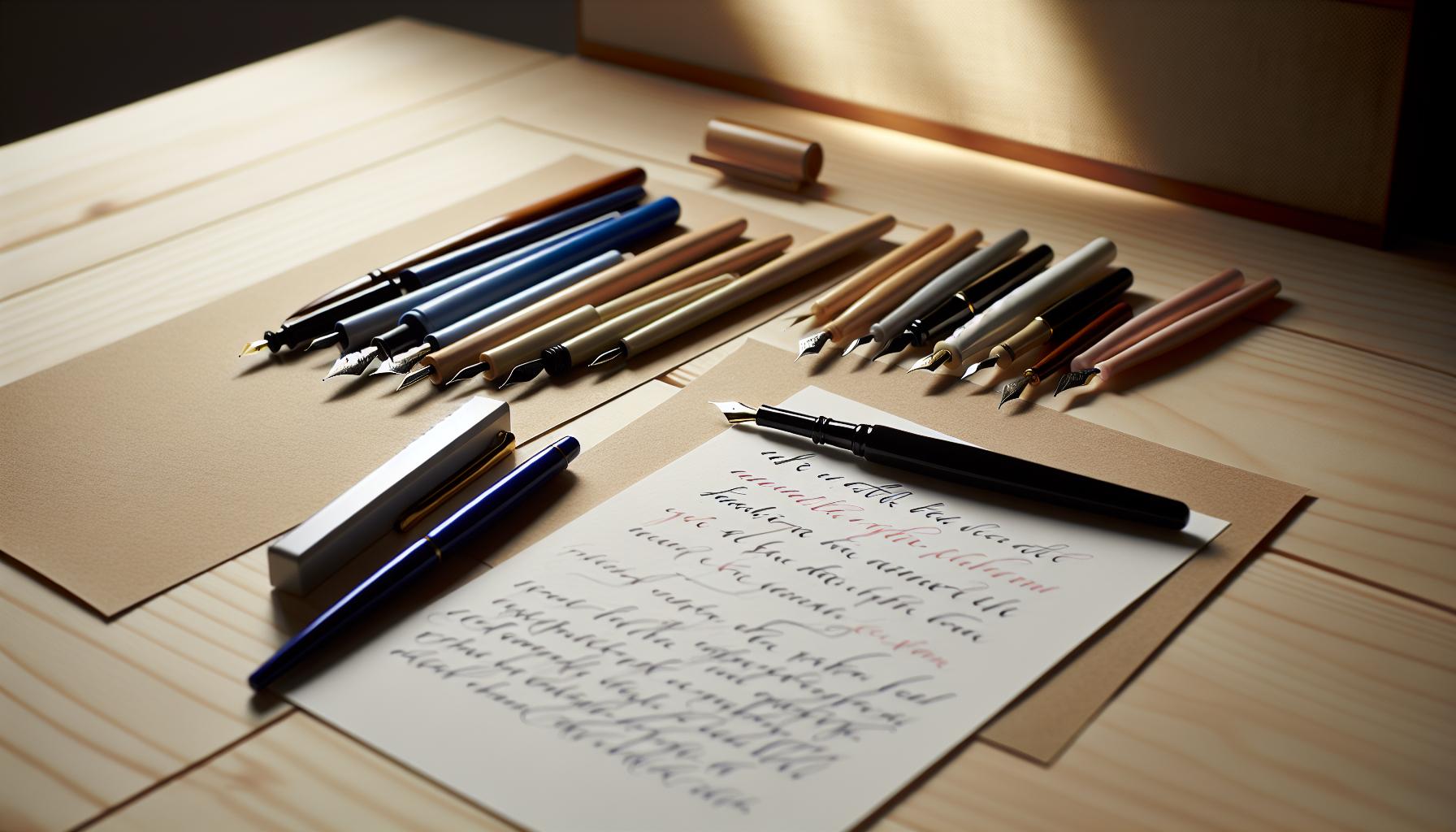 Choosing the Right Calligraphy Pen for You