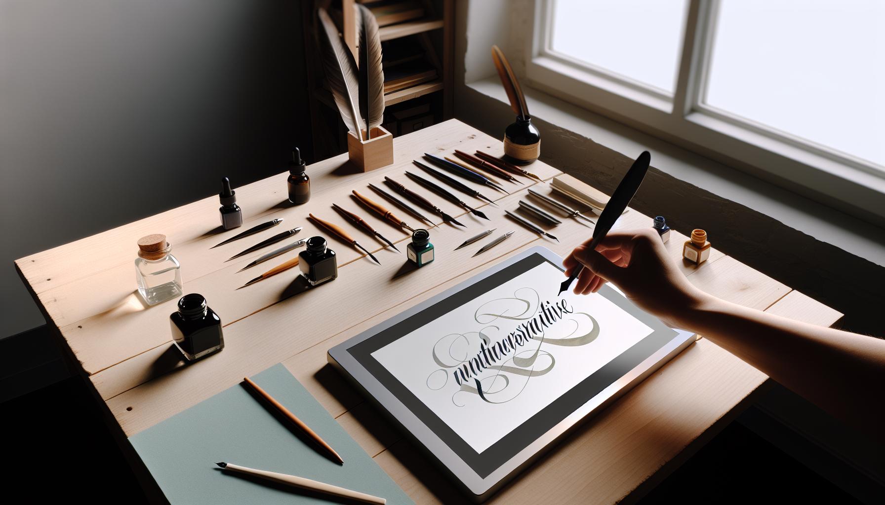How to Do Calligraphy without a Brush Pen: Alternative Methods 1 Choosing the Right Tools for Calligraphy Alternatives
