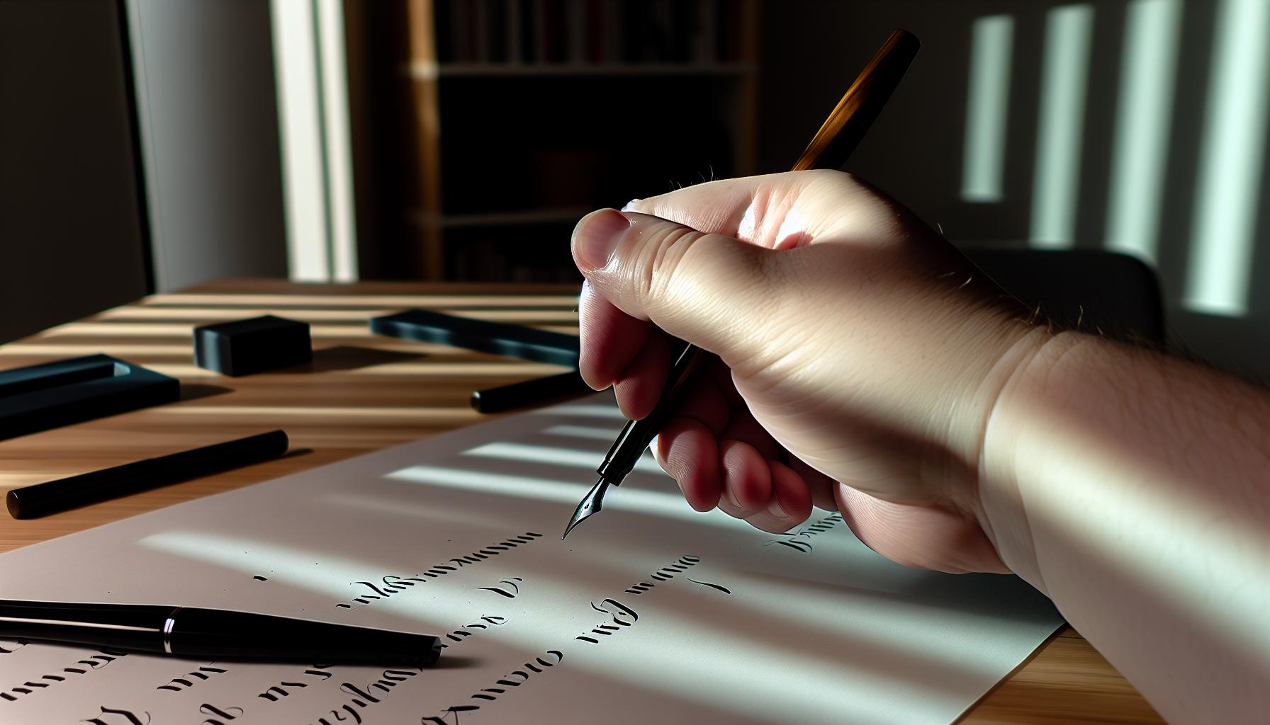 Common Mistakes in Calligraphy Grip