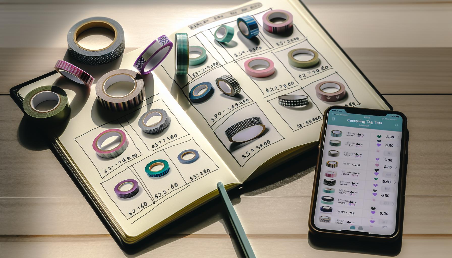 Where Can I Buy Cheap Washi Tape? Budget-Friendly Sources 2 Comparing Prices: Best Deals on Washi Tape