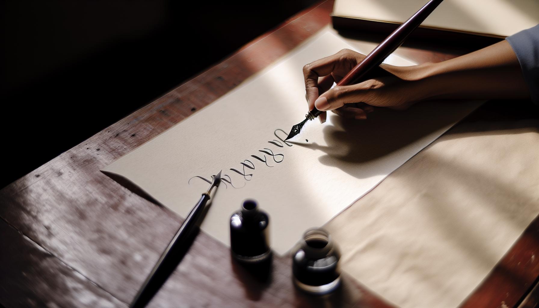 How to Use a Calligraphy Fountain Pen: Classic Elegance 3 Crafting Beautiful Letters: Stroke Techniques Explained