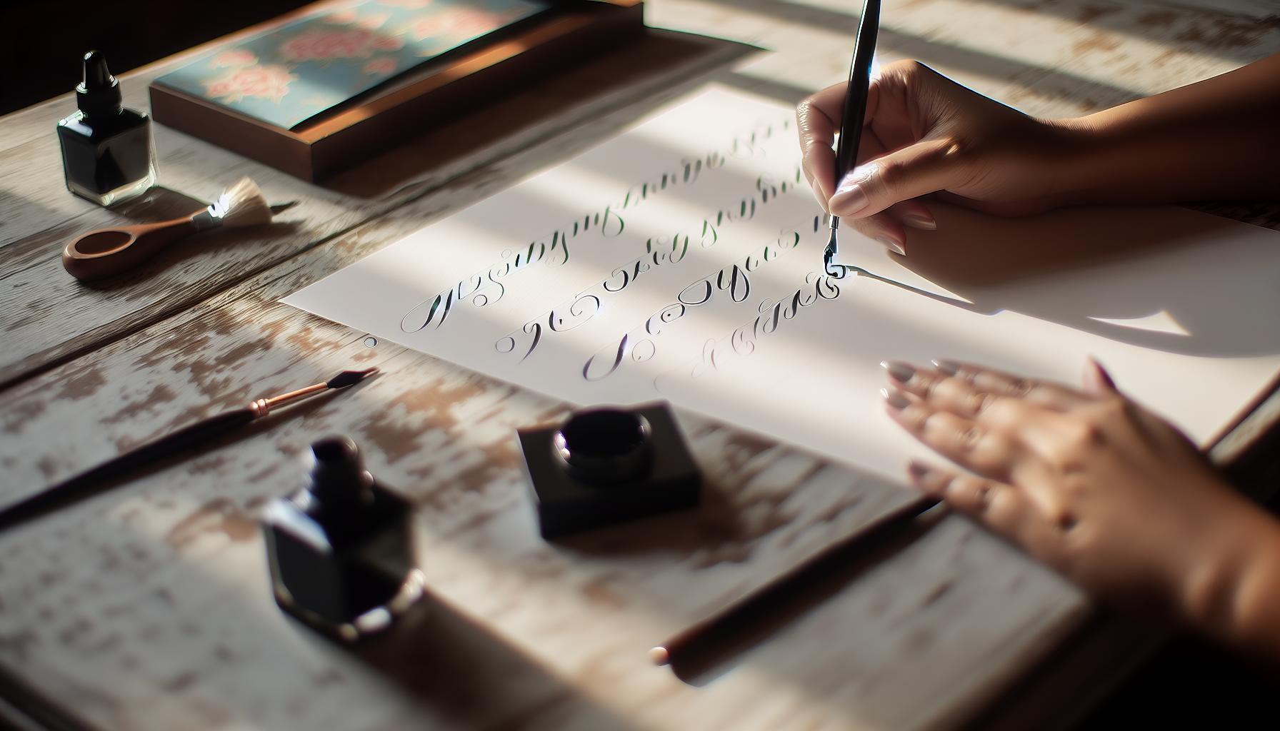 Creating Beautiful Calligraphy Alphabets