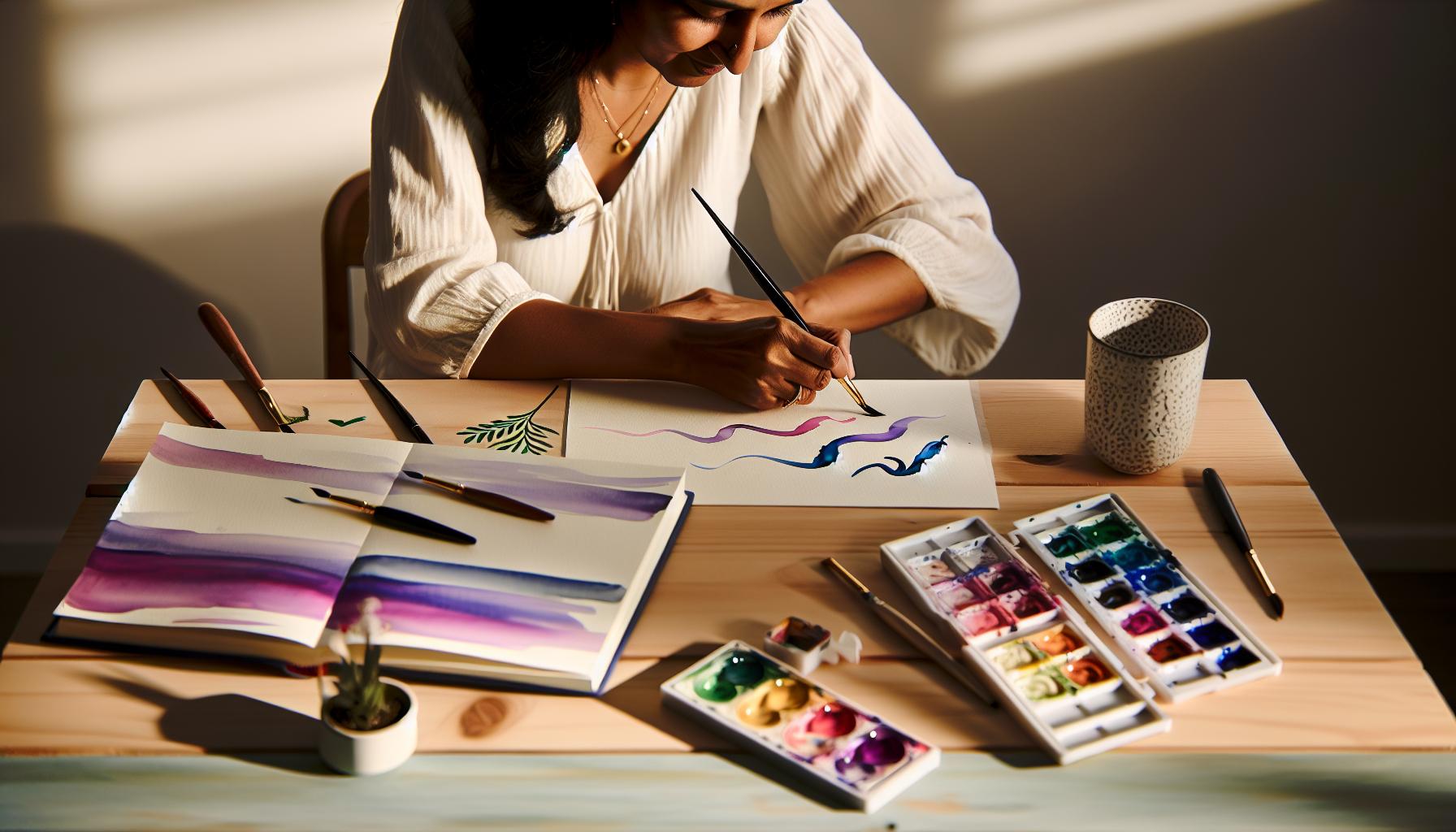 Creating Depth: Mixing Colors in Brush Calligraphy