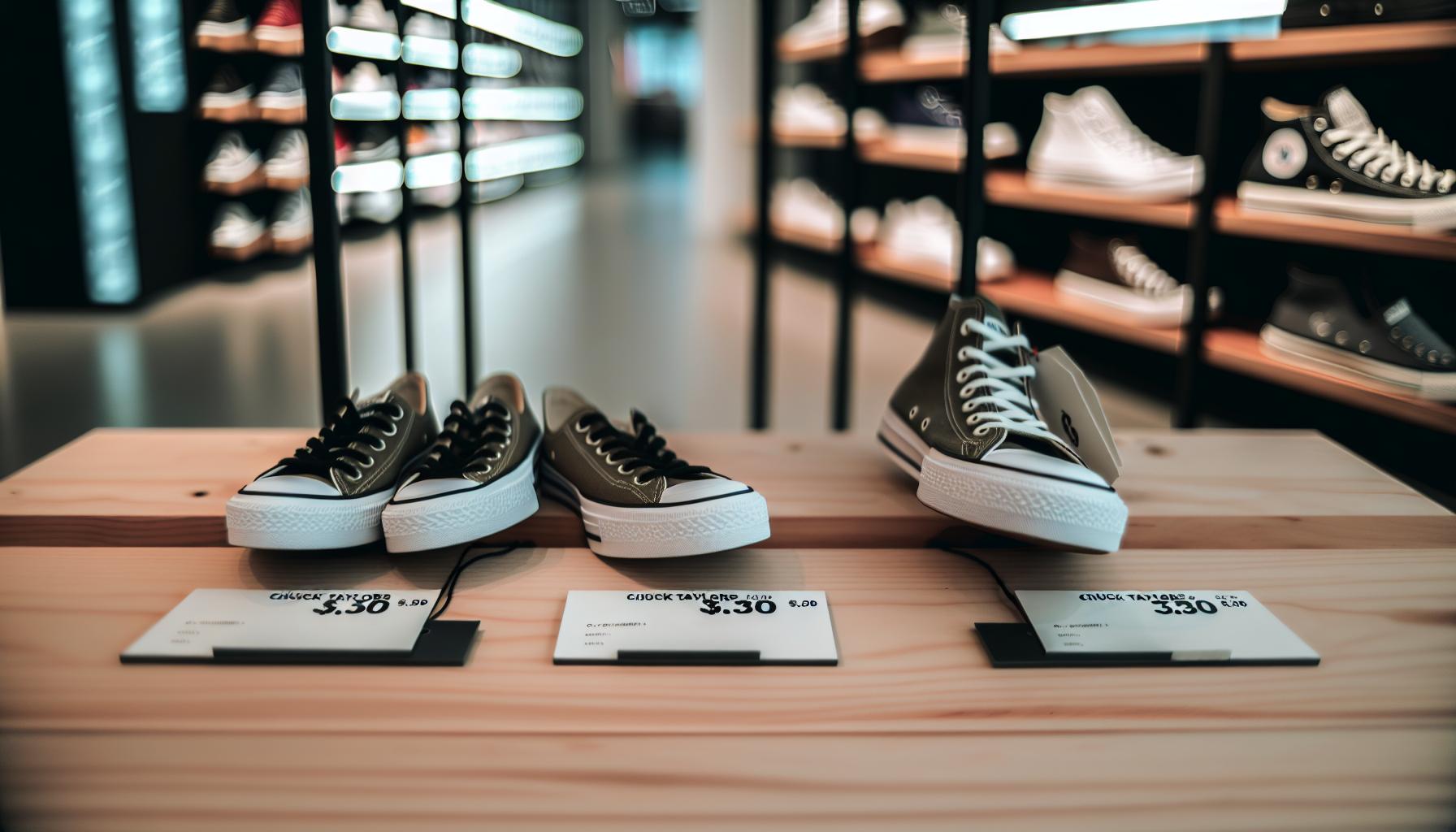 Current Price Range for Chuck Taylors