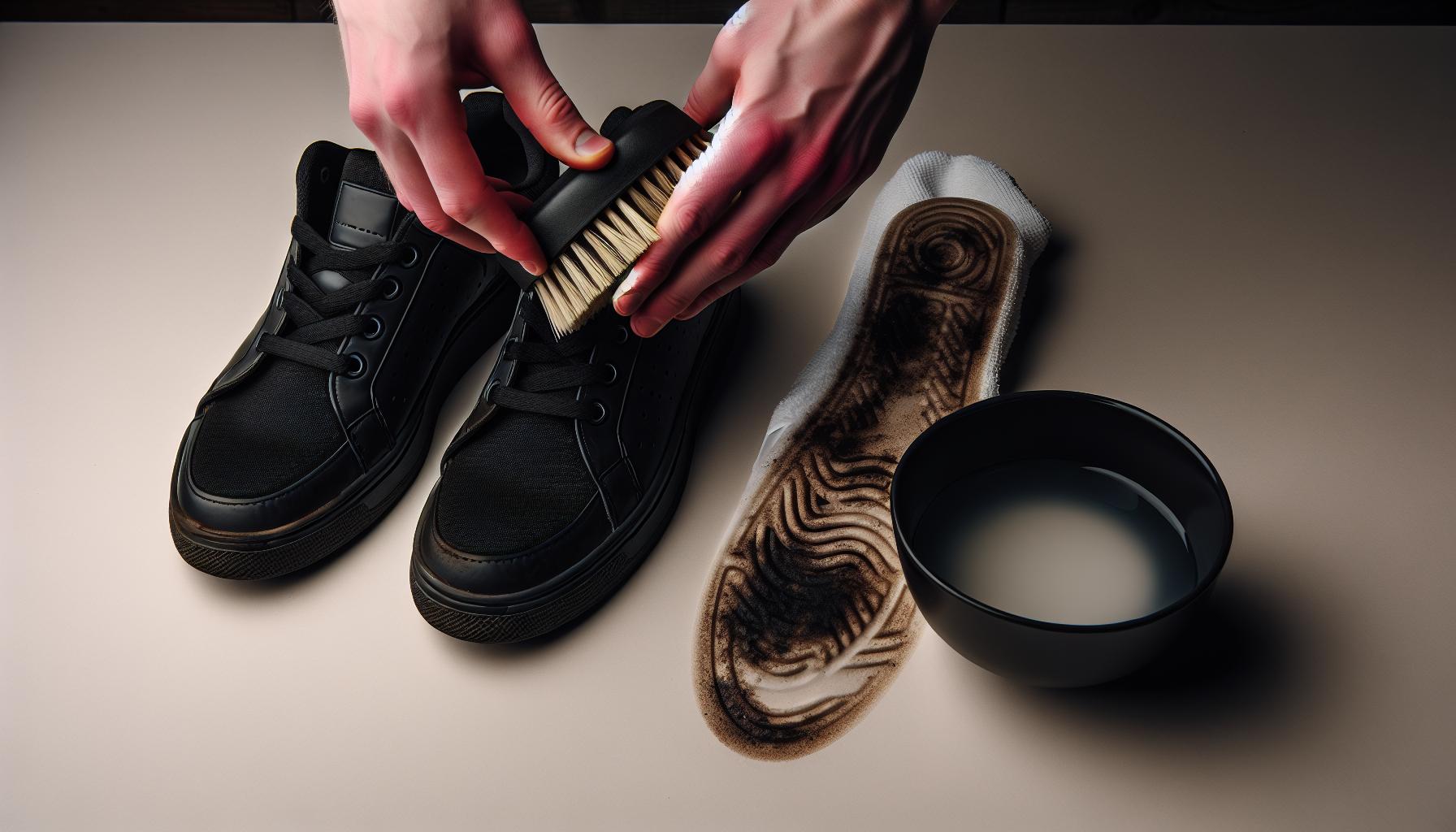 Dealing with Tough Stains on Black Sneakers