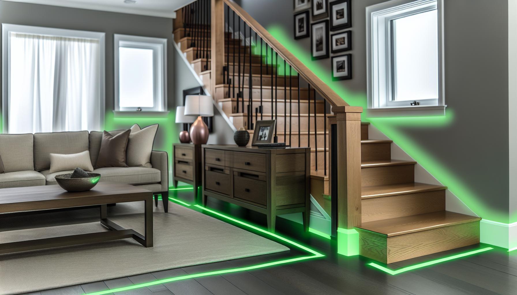 Enhancing Home Decor with Green Night Glow Tape