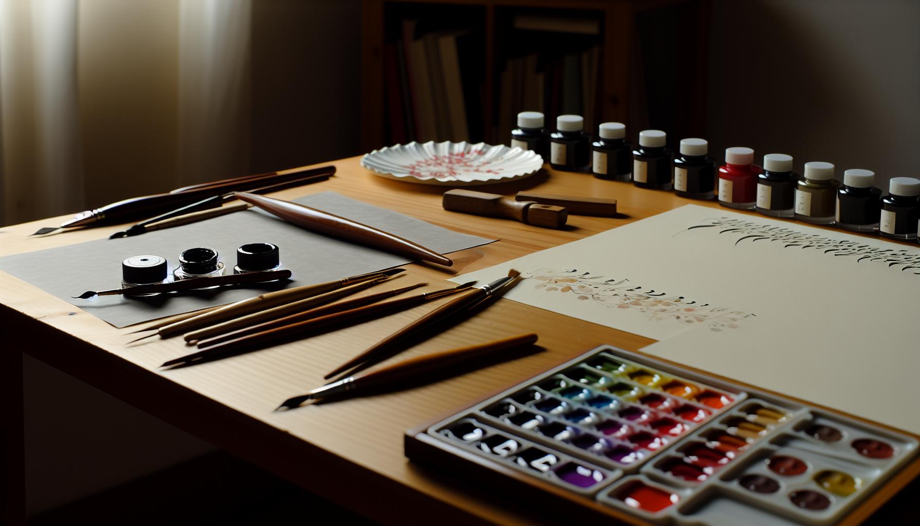 Essential Calligraphy Supplies: Beyond the Pen