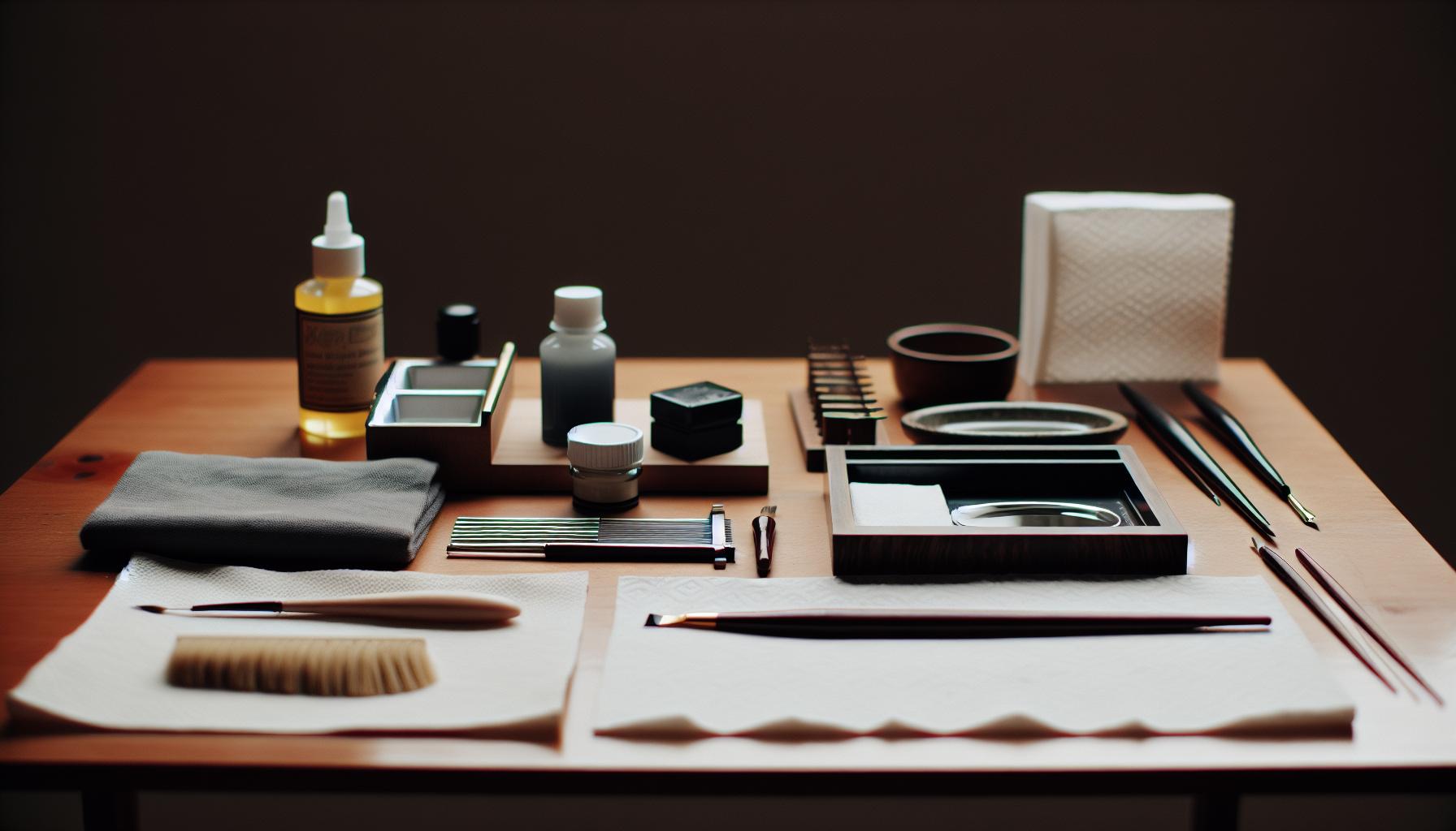 Essential Cleaning Supplies for Calligraphy Care