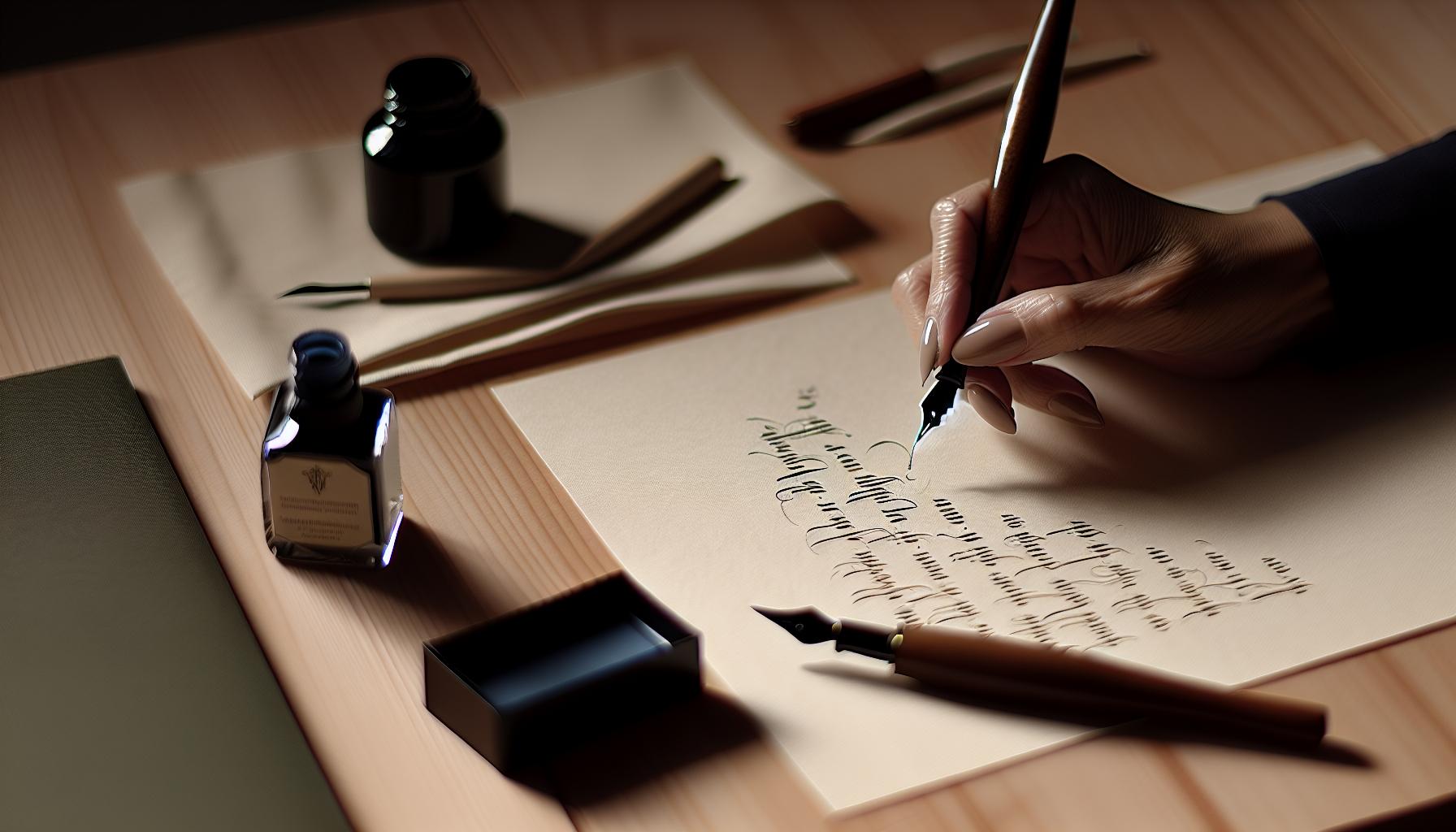 How to Write Calligraphy with a Fountain Pen: Elegant Letters Fast 2 Essential Inks for Smooth Calligraphy Flow