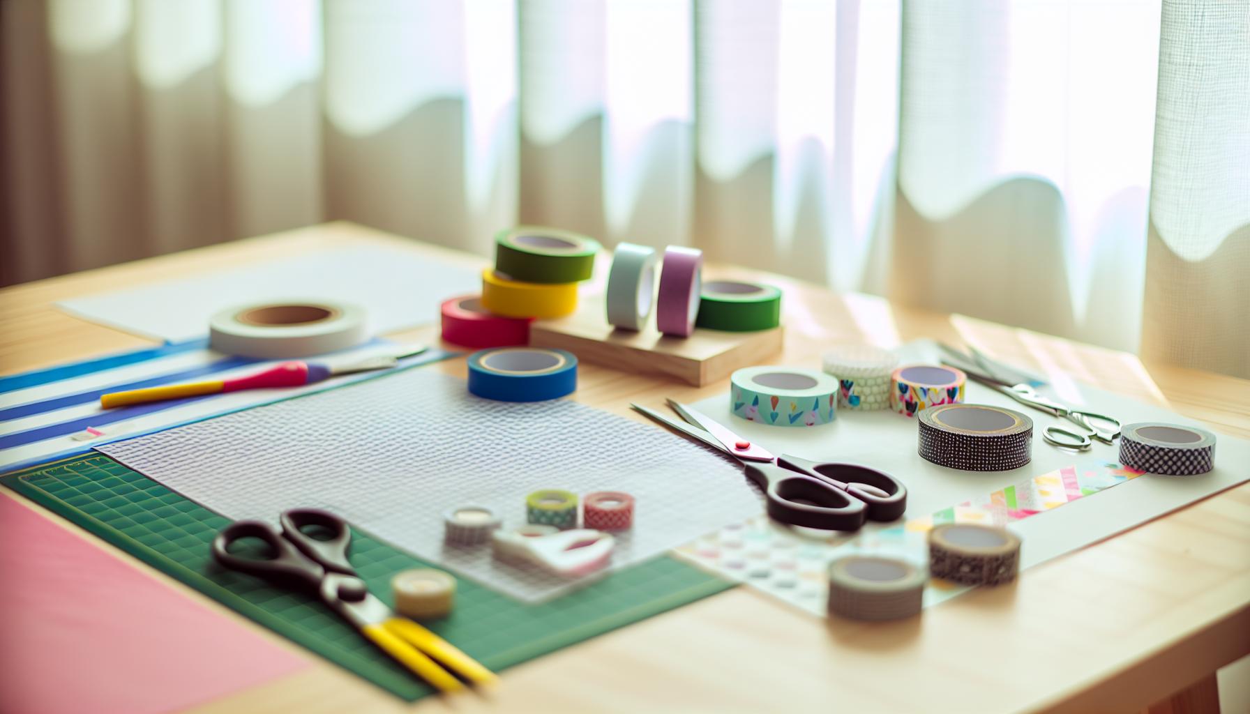 Essential Materials for DIY Washi Tape Creation
