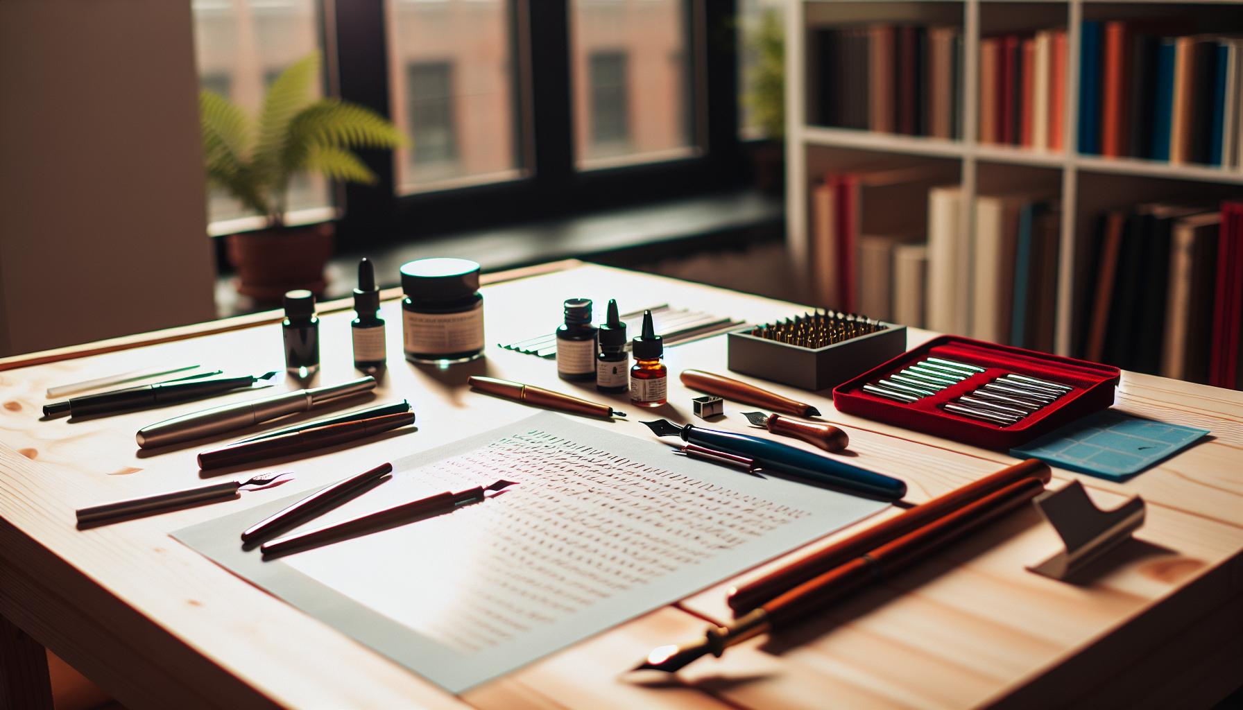 Essential Tools for Calligraphy Beginners