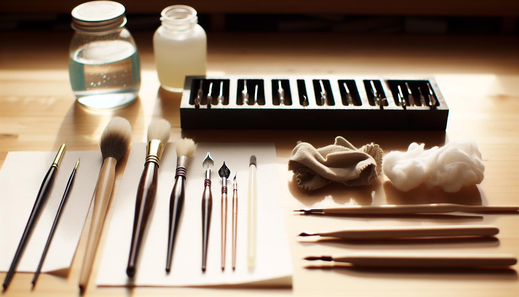Essential Tools for Cleaning Your Calligraphy Pen Nibs
