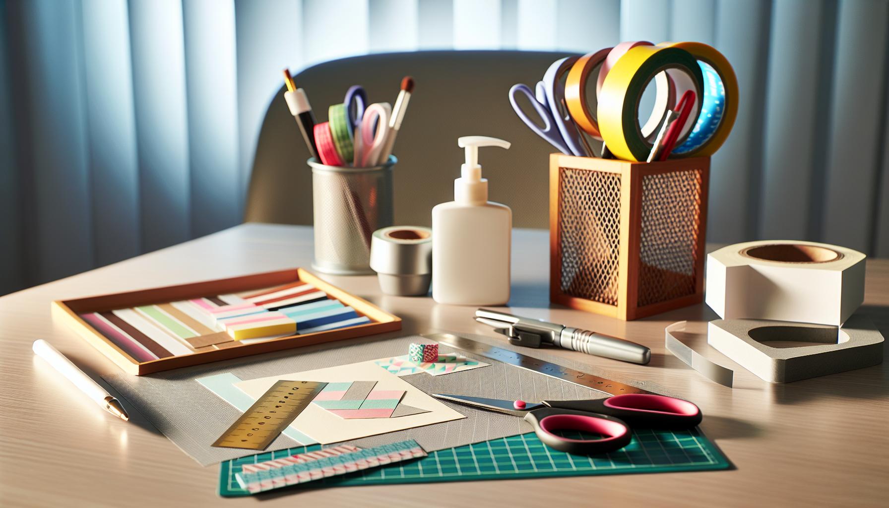 Essential Tools for Creating Washi Tape Cards