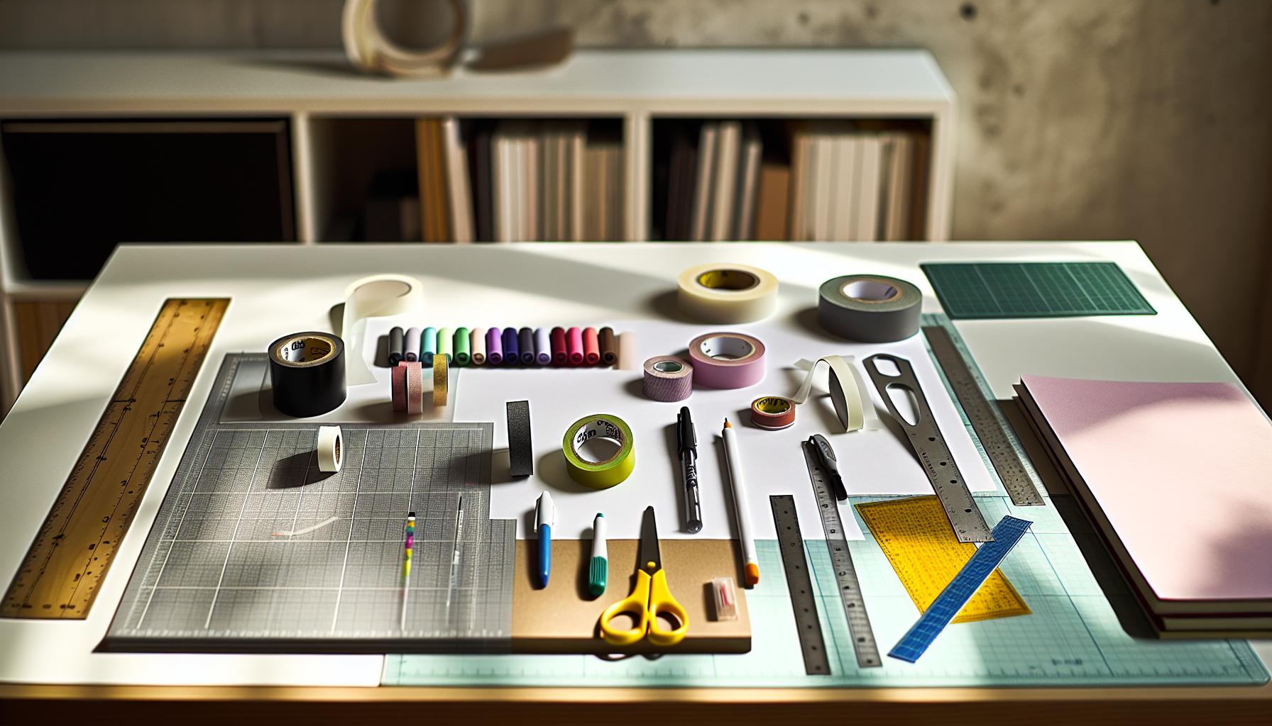 Essential Tools for Drawing Washi Tape