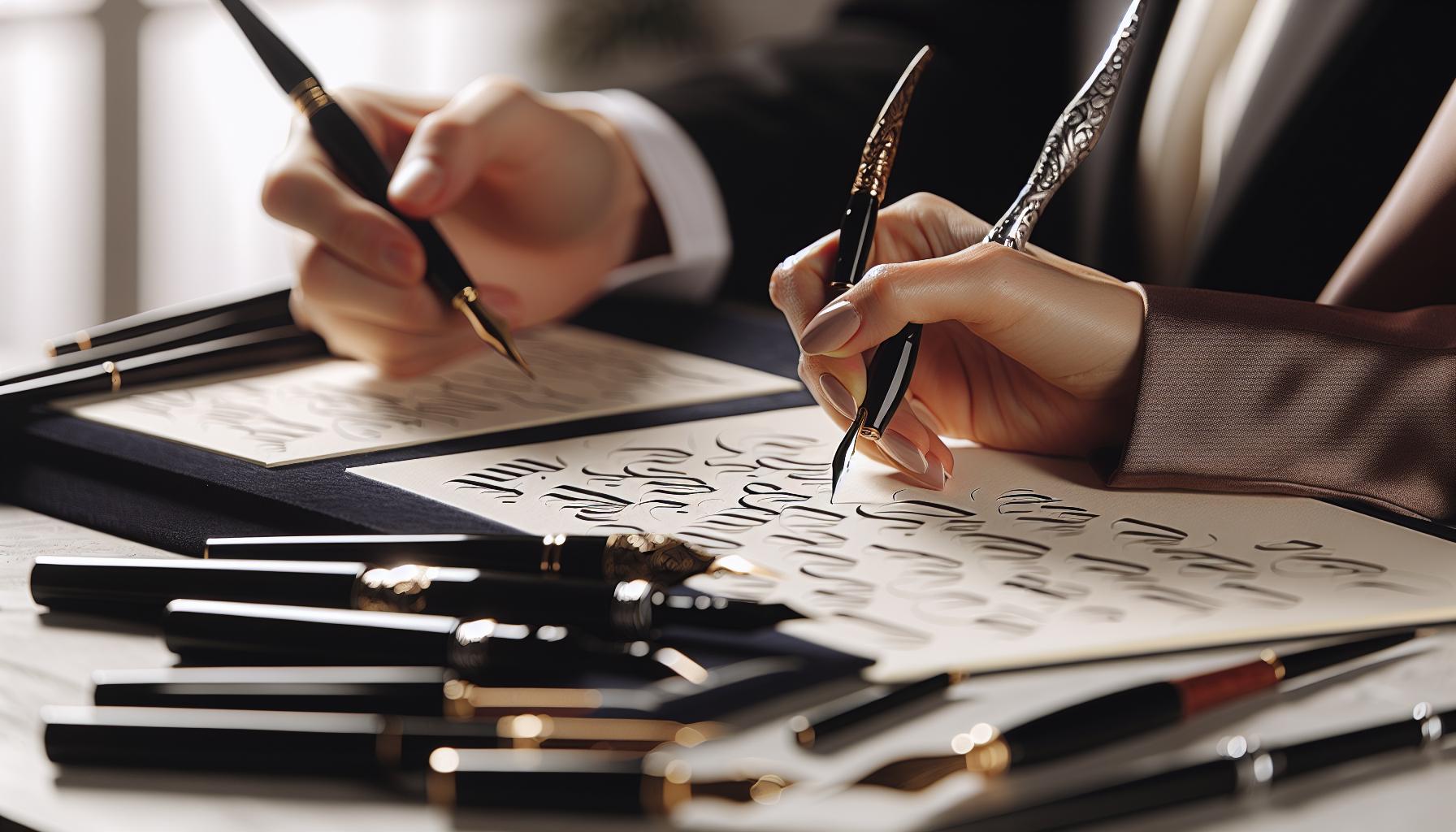Famous Calligraphers and Their Signature Pens