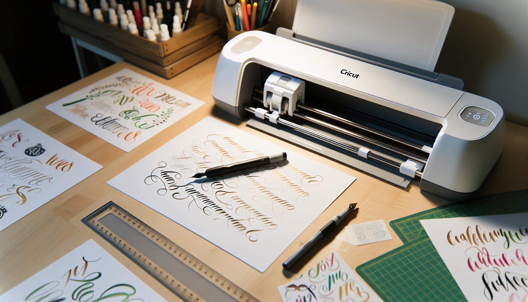 How Calligraphy Pens Work with Cricut Machines