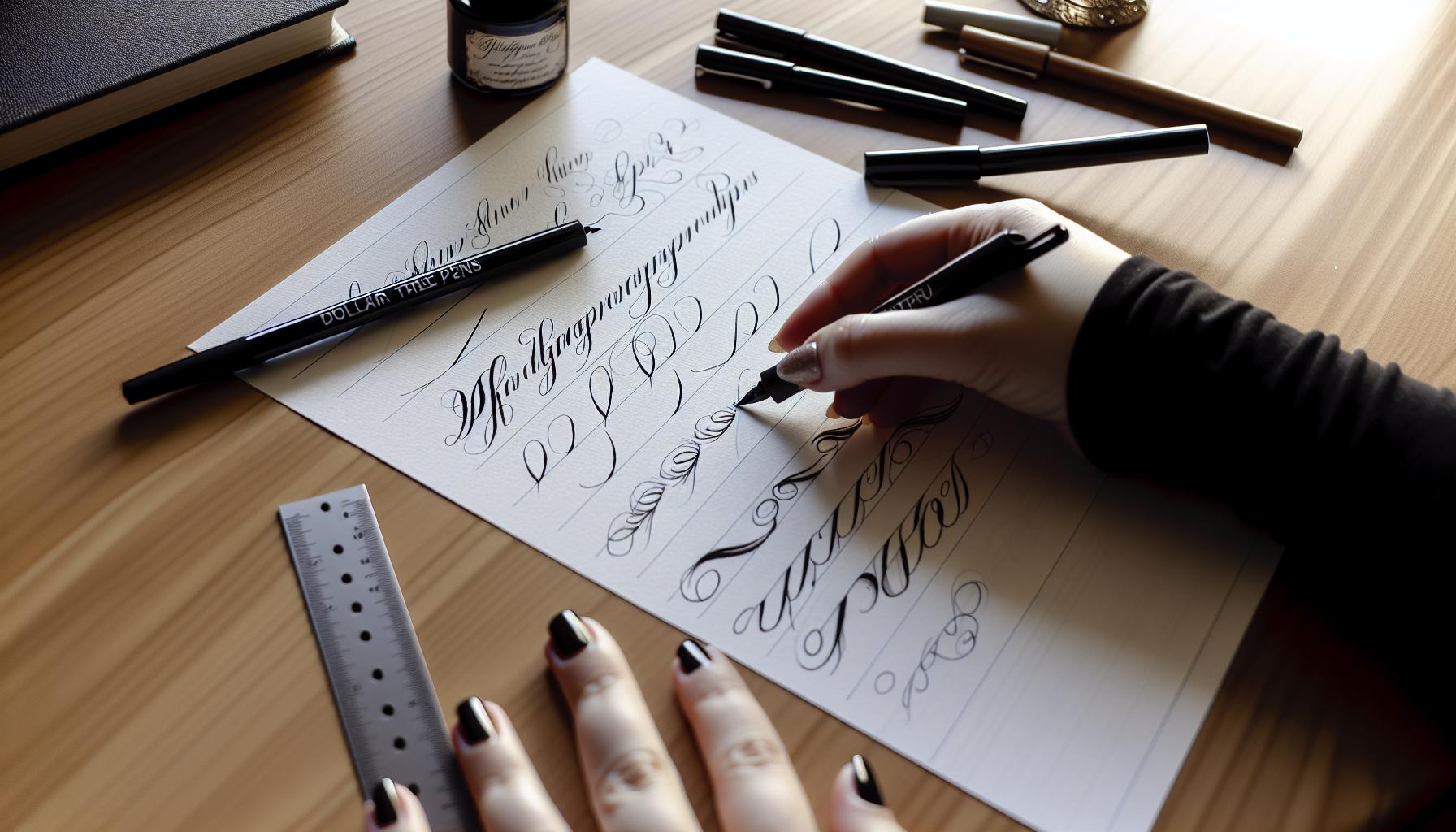 How Dollar Tree Calligraphy Pens Work