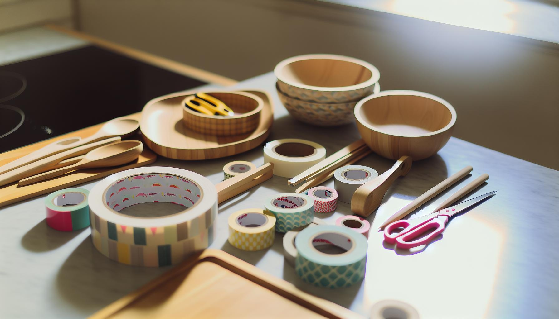 How to Gather Your Kitchen Supplies for Washi Tape
