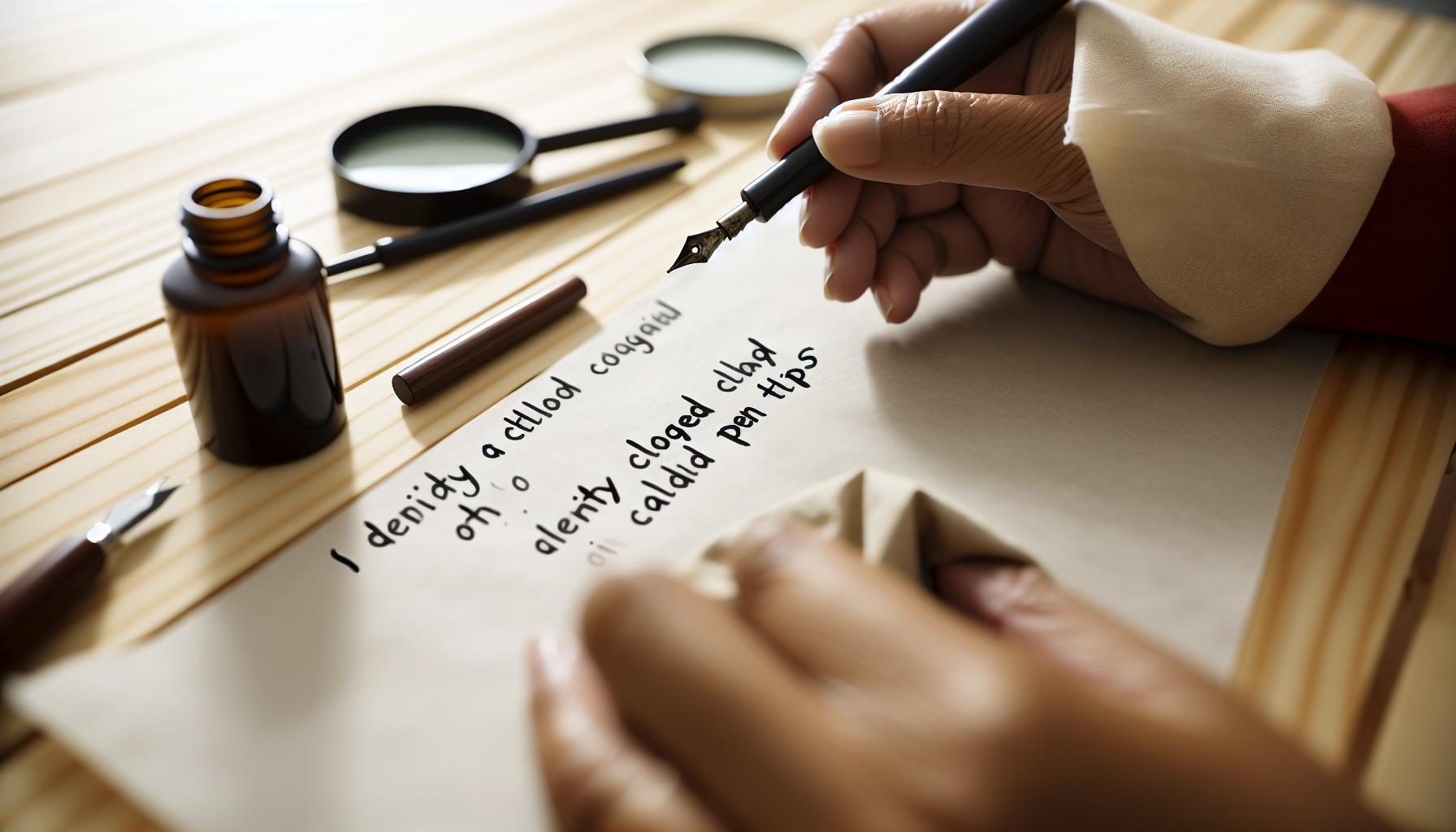 How to Identify Clogged Calligraphy Pen Tips