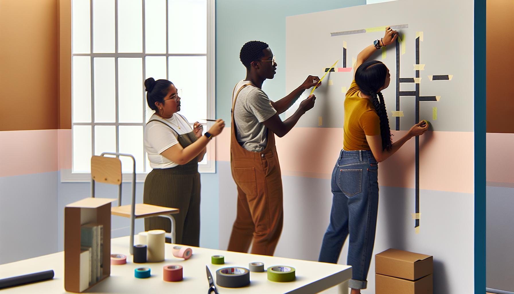 How to Properly Apply Washi Tape to Your Walls