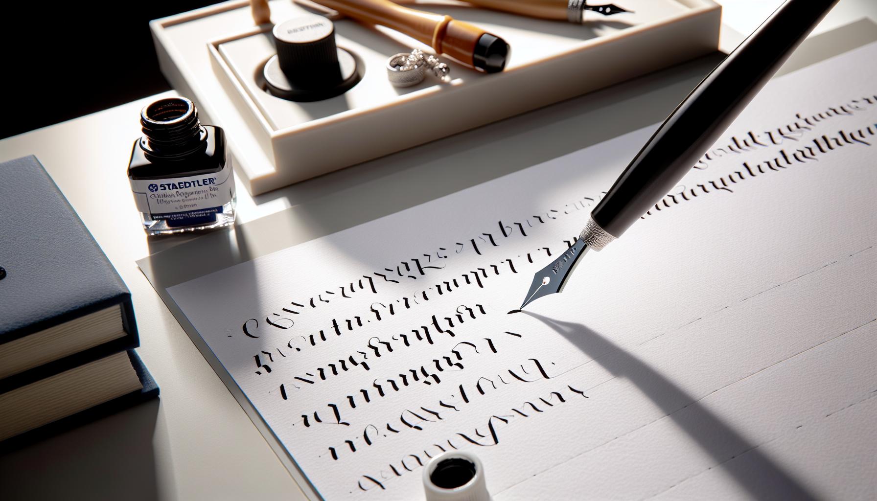 How a Staedtler Calligraphy Pen Works