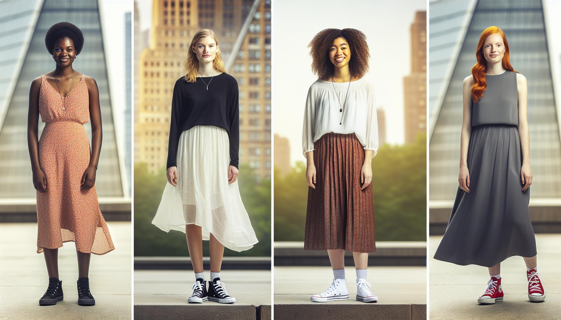 How to Wear Chuck Taylors with Dresses and Skirts