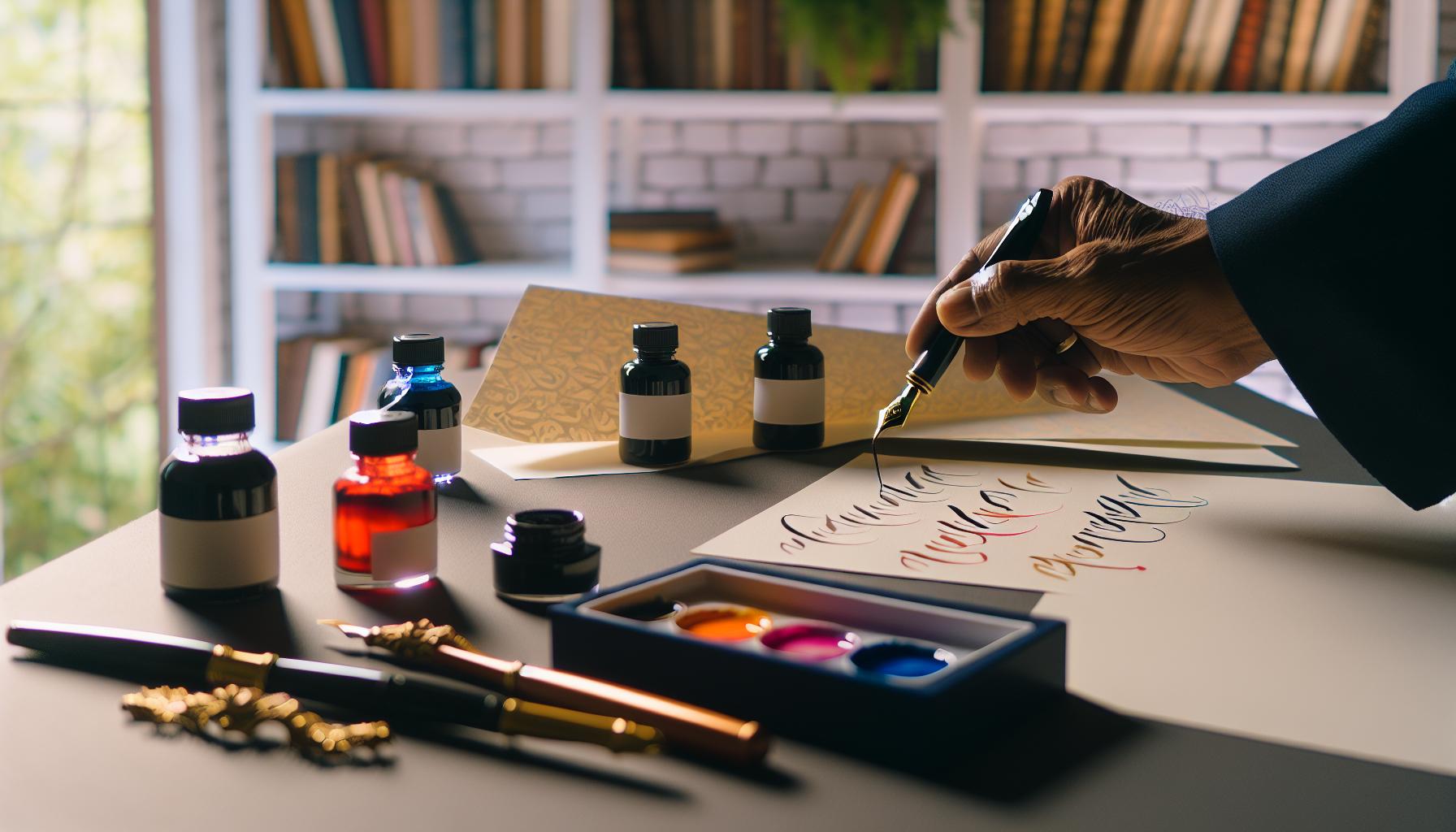 Ink Selection: Enhancing Your Calligraphy Experience