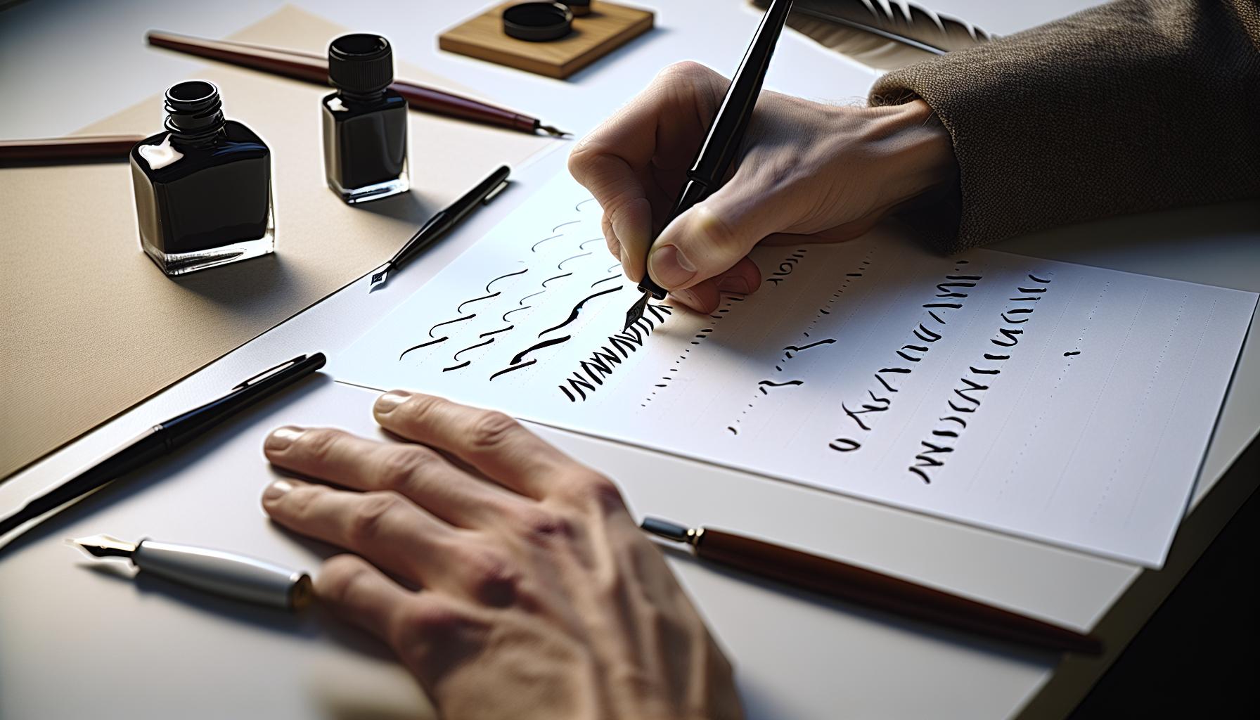 Mastering Basic Calligraphy Strokes: Step-by-Step
