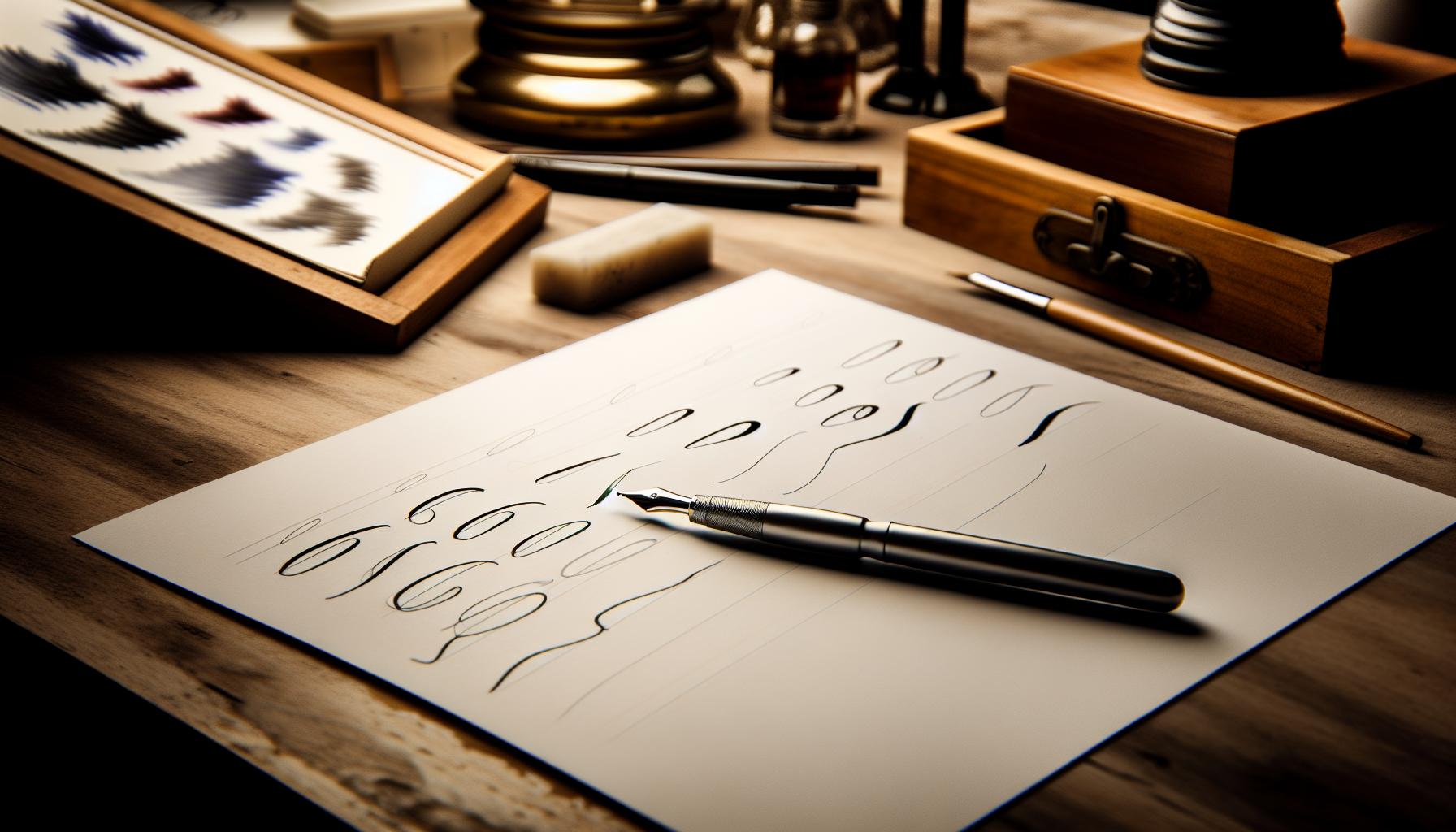 Mastering the Basic Strokes in Ballpoint Calligraphy