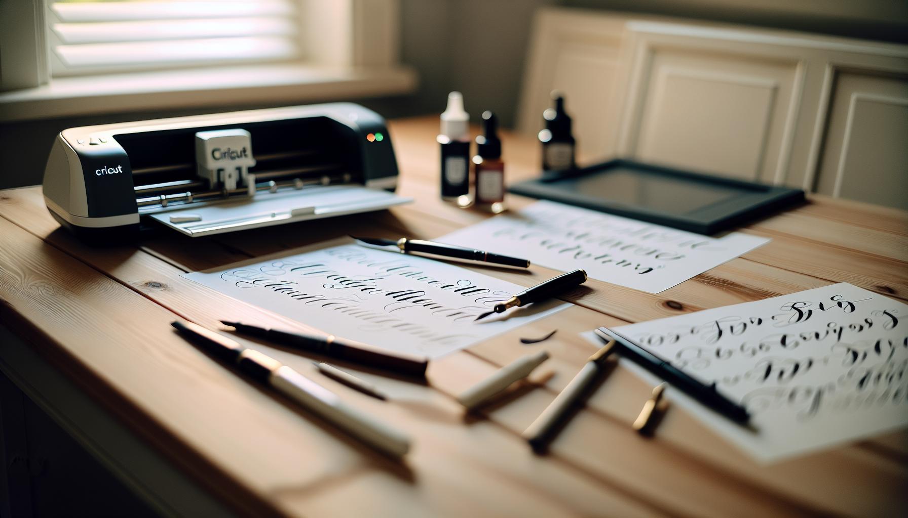 Mastering Calligraphy Techniques with Cricut