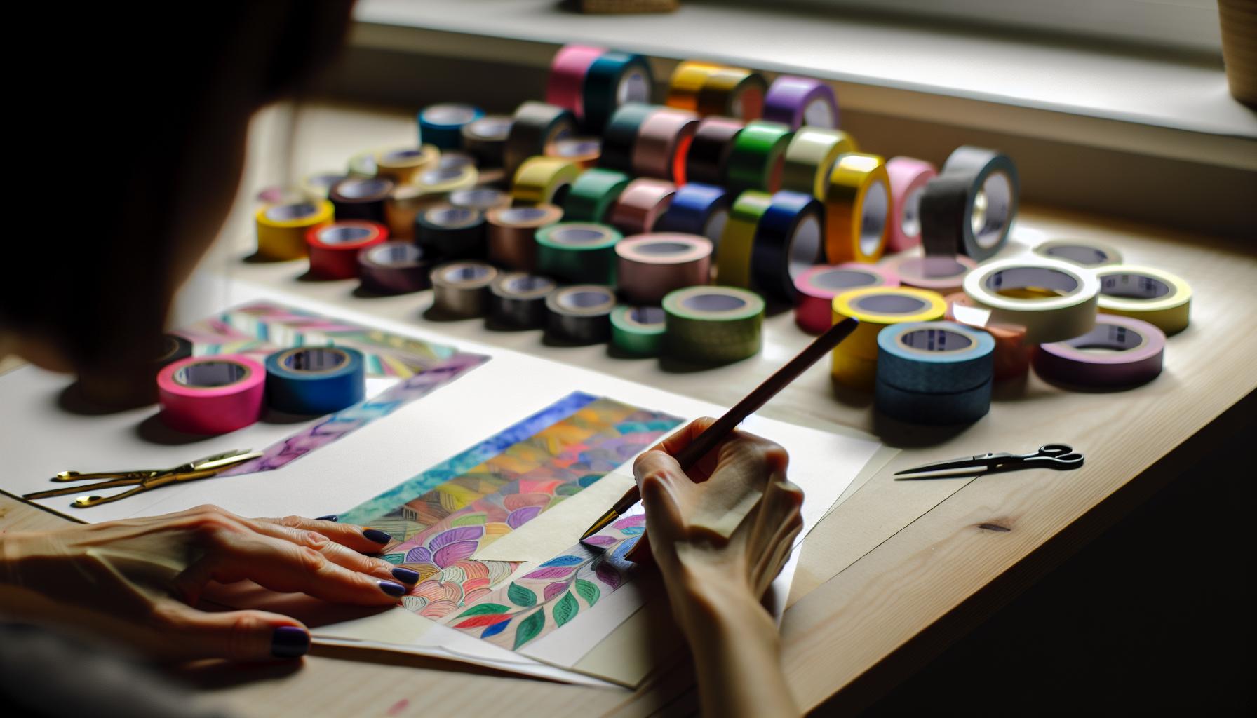 Mastering Color Techniques for Washi Tape Illustrations