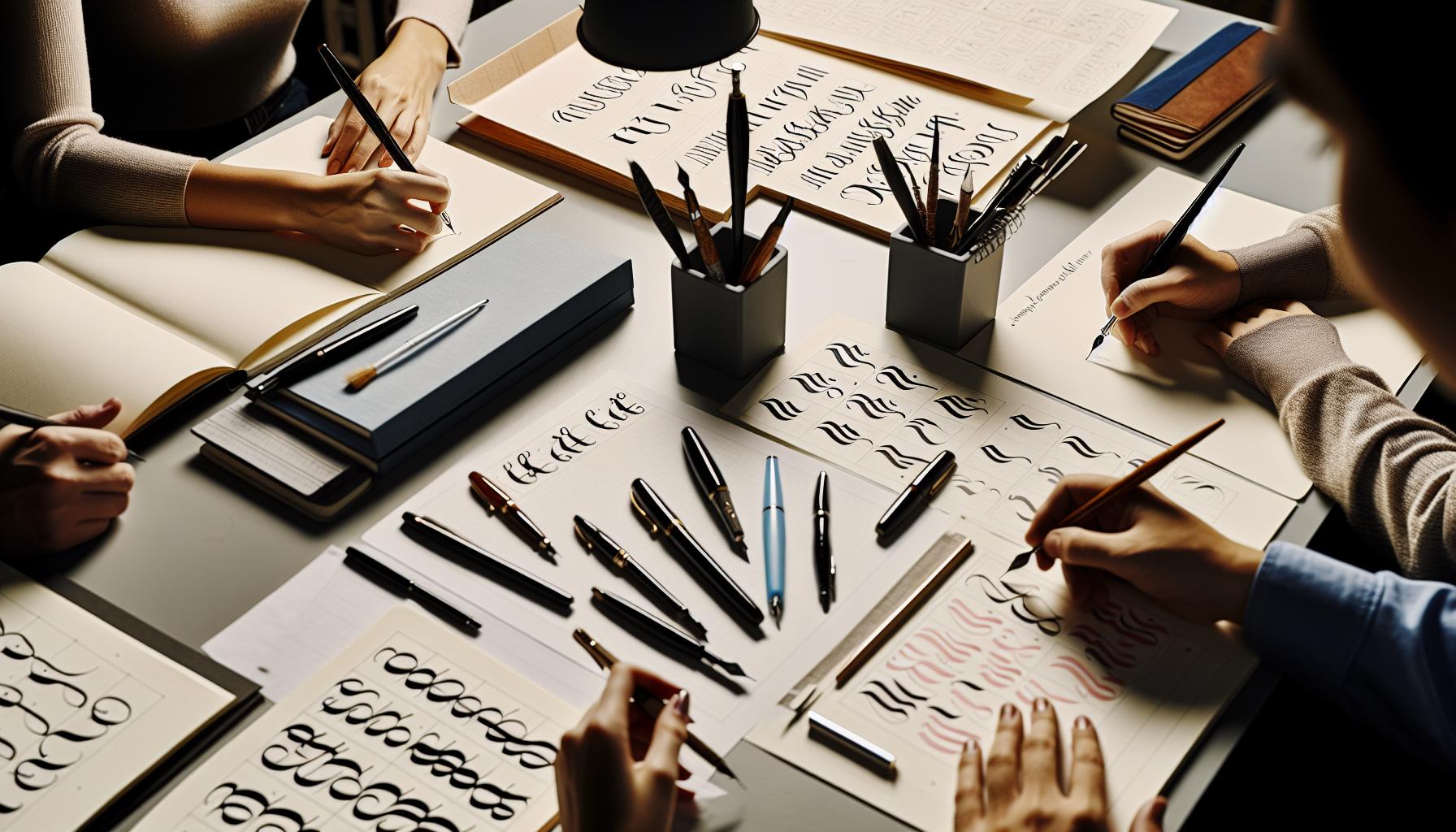 Mastering Different Calligraphy Styles with Pens