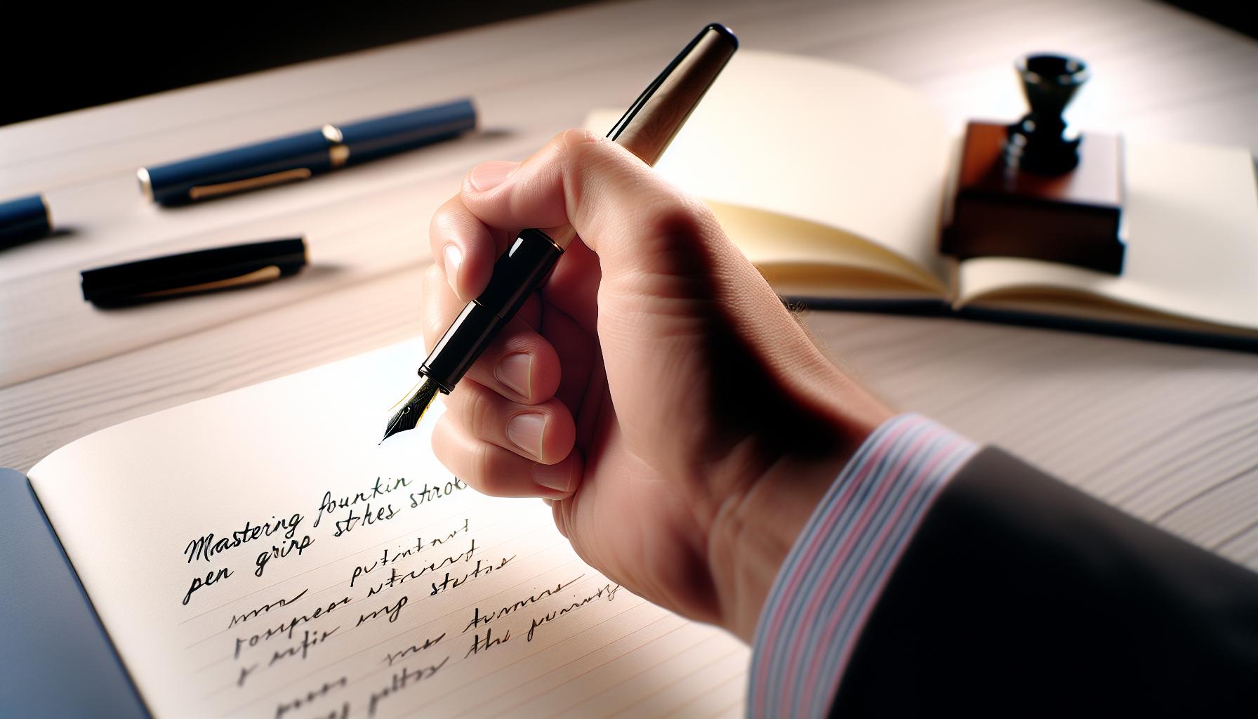 Calligraphy How to Use a Fountain Pen: Classic Tool Basics 2 Mastering Fountain Pen Grip and Strokes