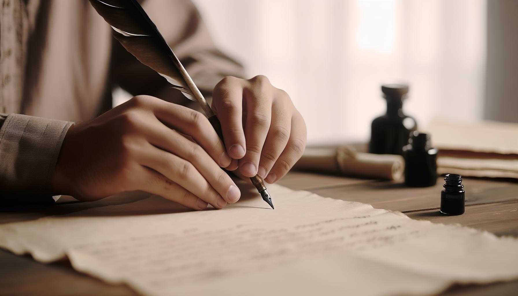 Mastering the Grip: Holding a Quill Pen