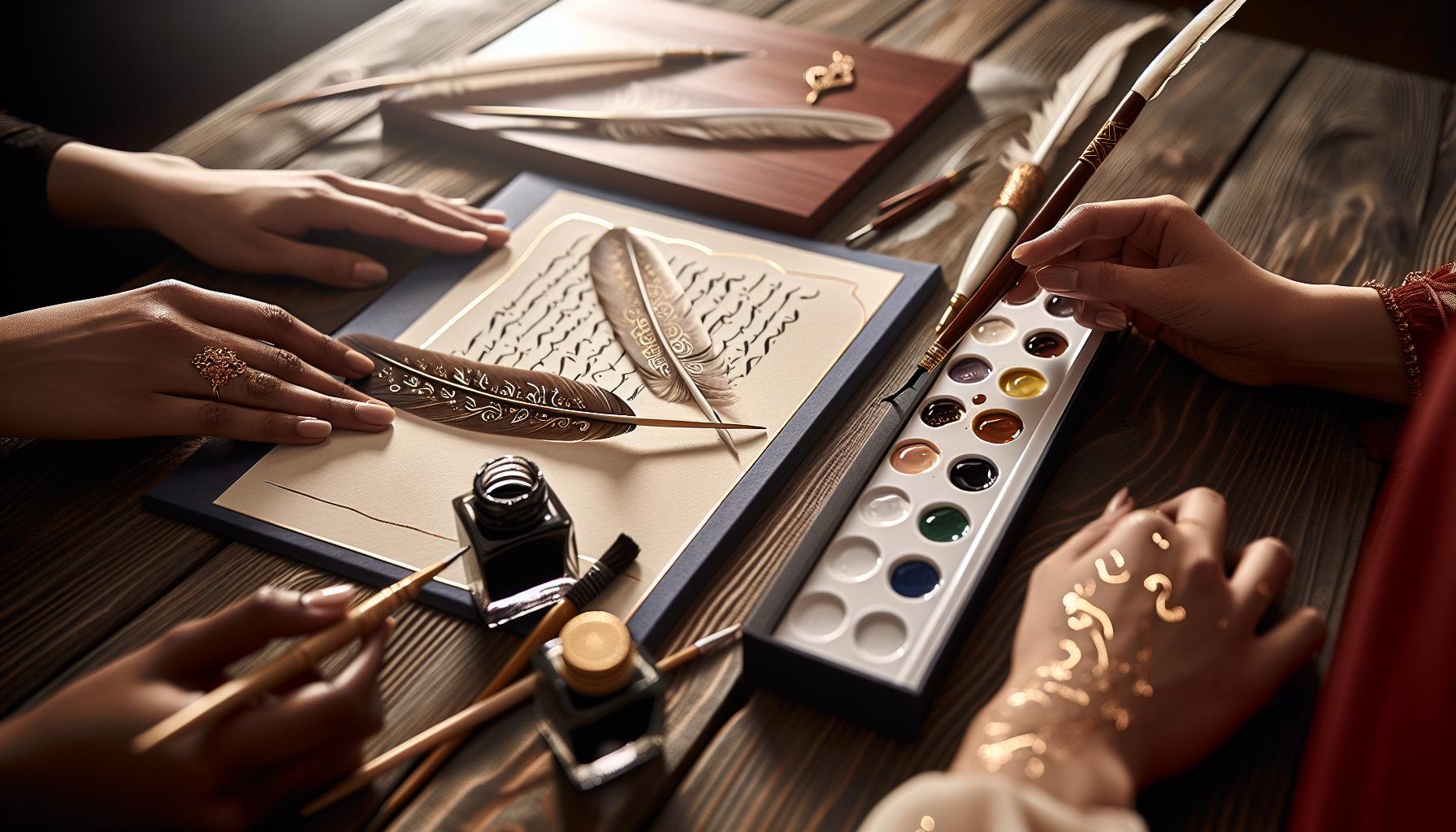 Personalizing Your Feather Calligraphy Pen