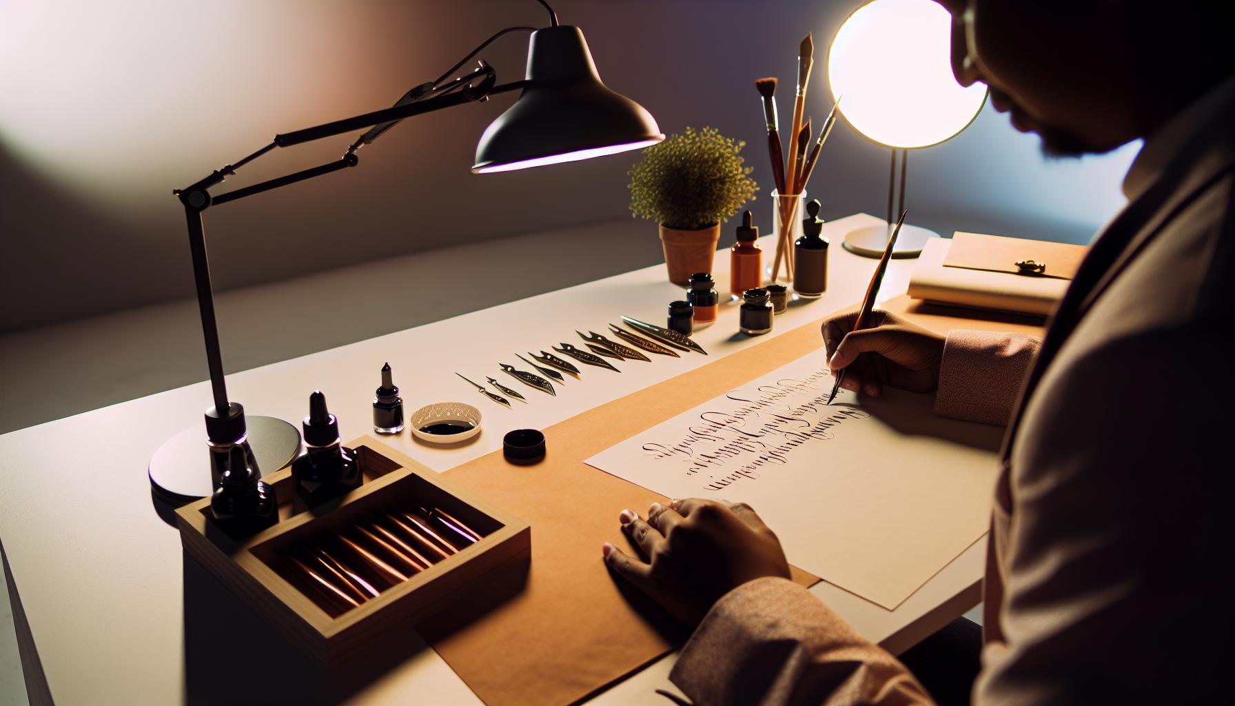 Preparing Your Workspace for Stunning Calligraphy