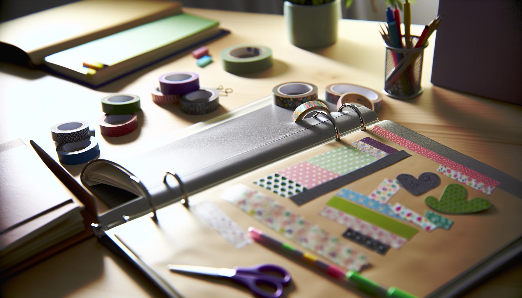 How to Decorate a Binder With Washi Tape: School Style