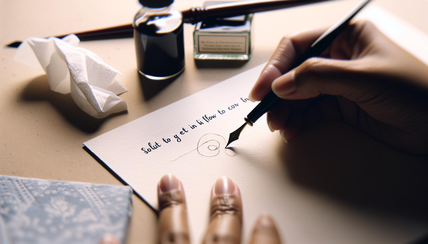 How to Get Ink to Flow in Calligraphy Pen: Fix Stubborn Issues