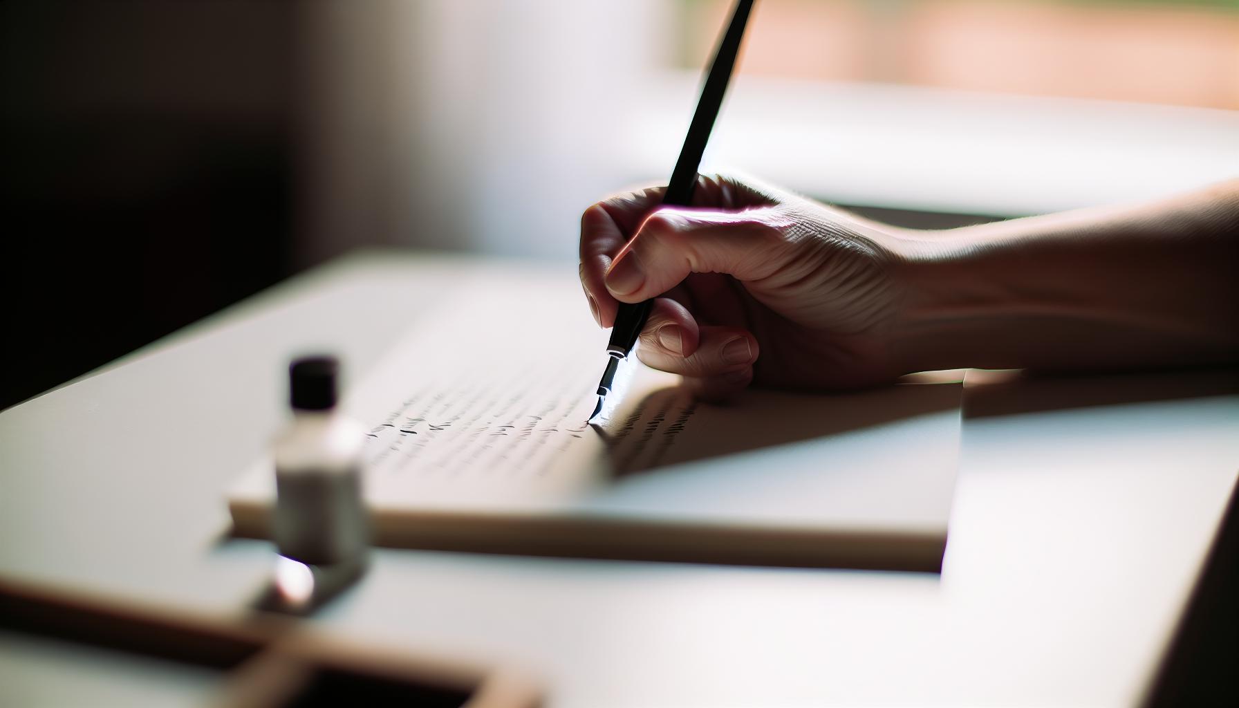 How to Hold a Brush Pen for Calligraphy: Achieve Perfect Strokes