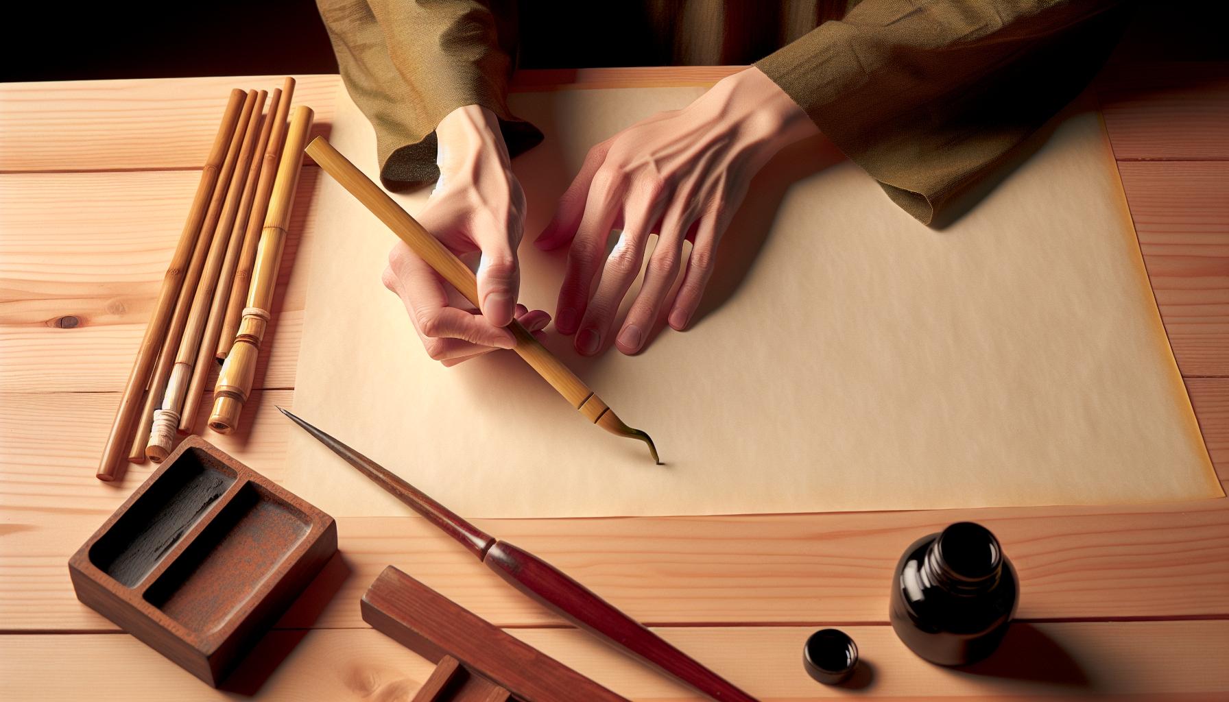 How to Use Bamboo Calligraphy Pen: Natural Tool Techniques 1 How to Use Bamboo Calligraphy Pen: Natural Tool Techniques