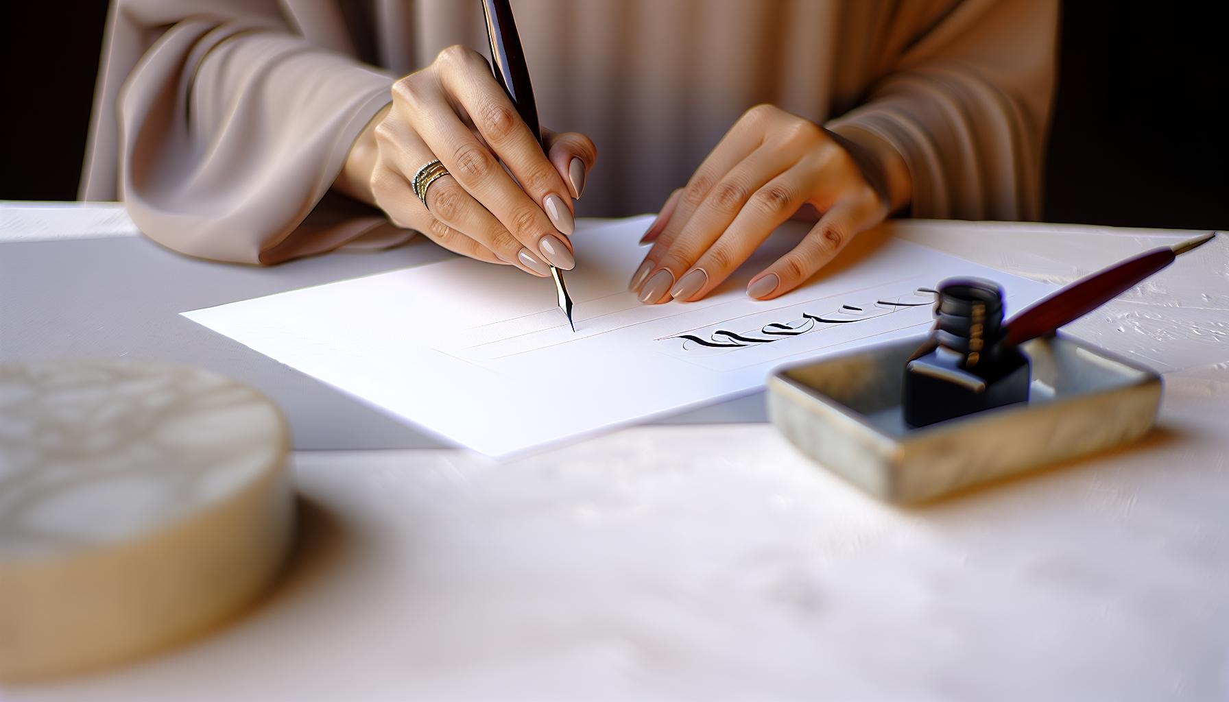 Step-by-Step Guide to Holding and Using a Dip Pen