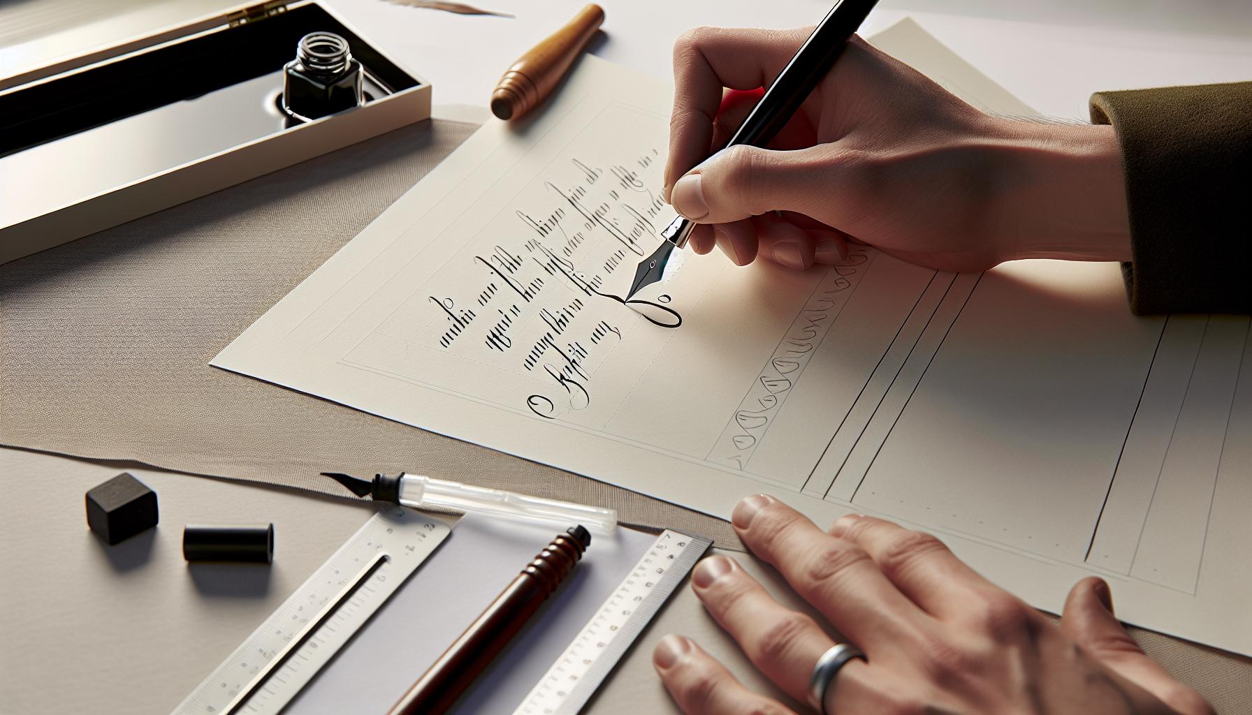 Step-by-Step Guide to Using the Artline Calligraphy Pen
