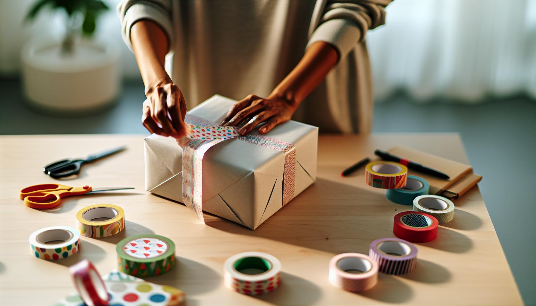 Step-by-Step Guide to Wrapping Gifts with Washi Tape