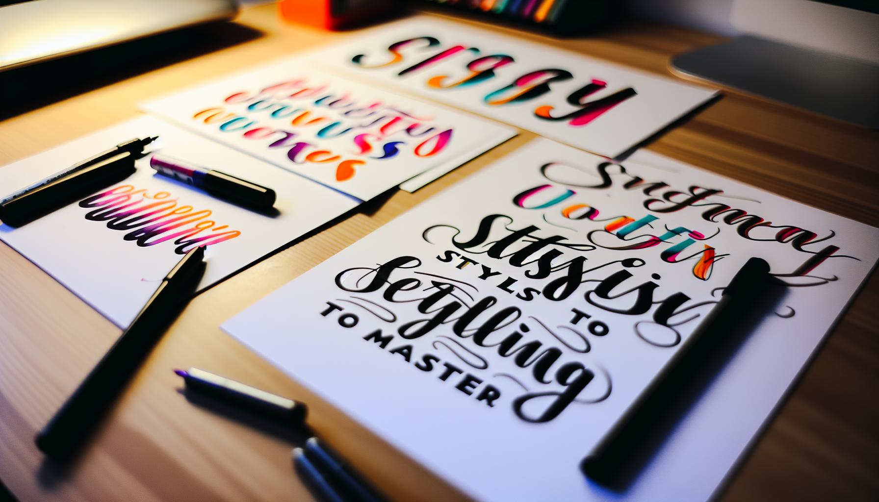 Stylish Lettering Styles to Explore and Master