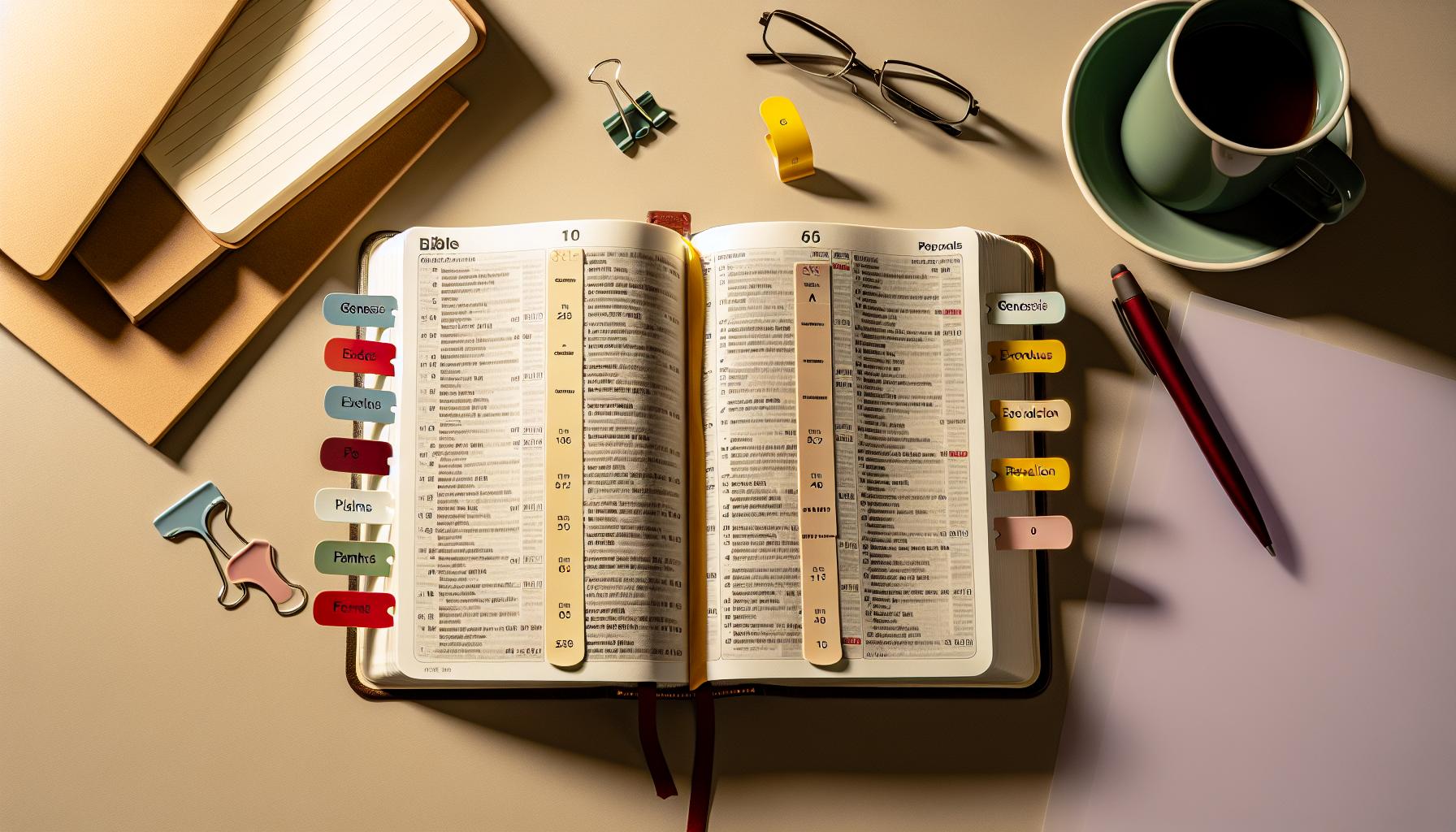 Tips for Organizing Your Bible with Tabs