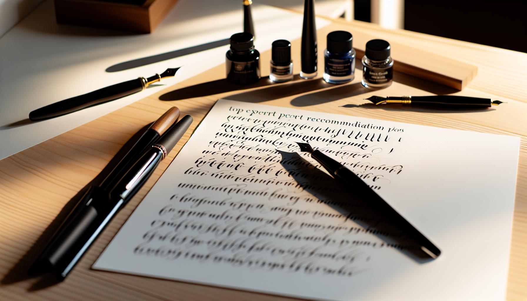 Which Pen Is Best for Calligraphy Writing: Expert Picks 2 Top Expert Recommendations for Calligraphy Pens
