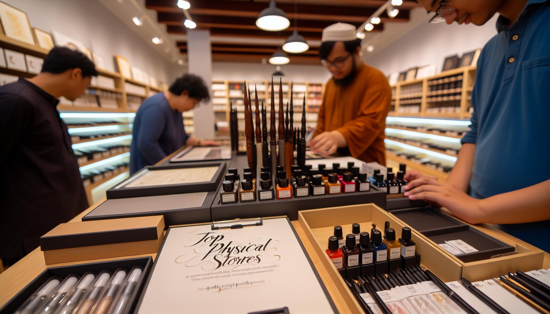 Top Physical Stores for Calligraphy Supplies